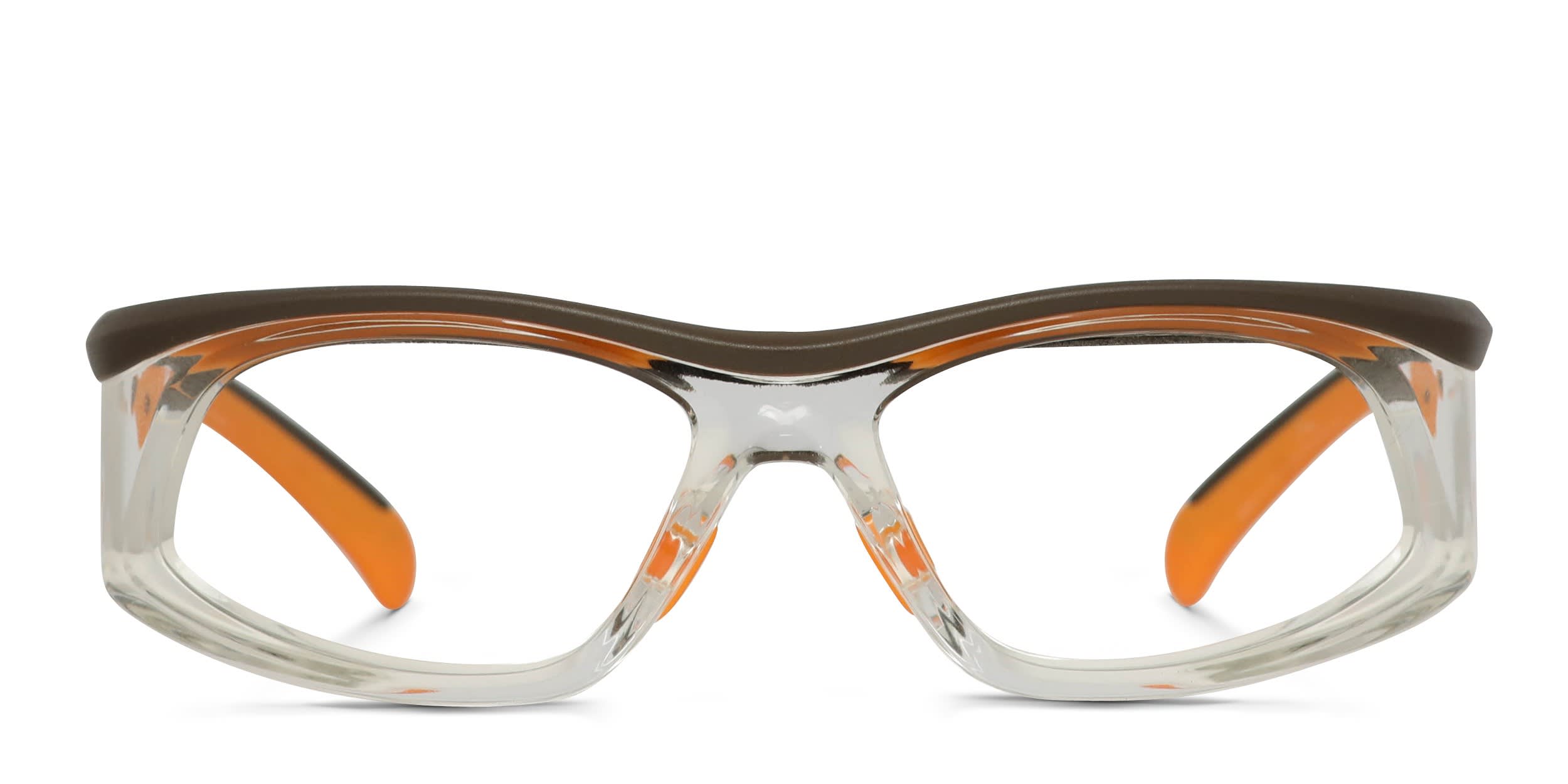 ArmouRx 4000 Brown, Clear glasses - Brown / Clear - Frontal View