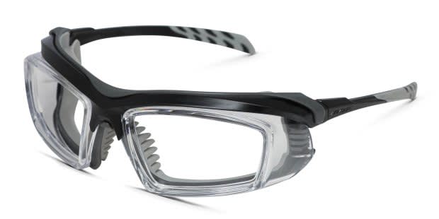 ArmouRx 6008FS Black, Gray, Clear Prescription Eyeglasses