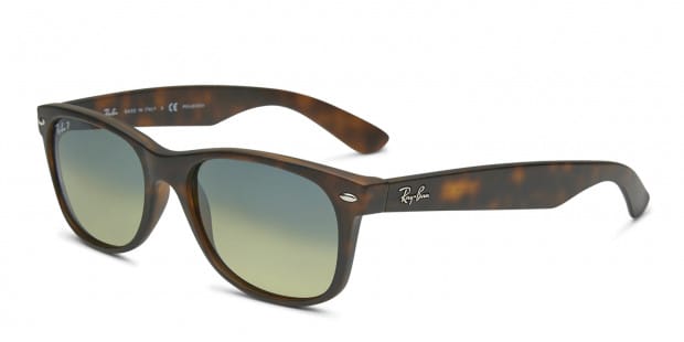 Ray Ban 2132 New Wayfarer Tortoise Polarized Prescription Sunglasses