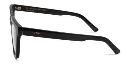 Retrosuperfuture Aalto Black glasses - Black - Side View
