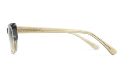 Ray Brynie Brown w/Clear NA glasses - Brown / Clear - Side View