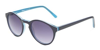 Ray Barry Dark Navy Blue w/Teal glasses - Blue / Teal - Angle View