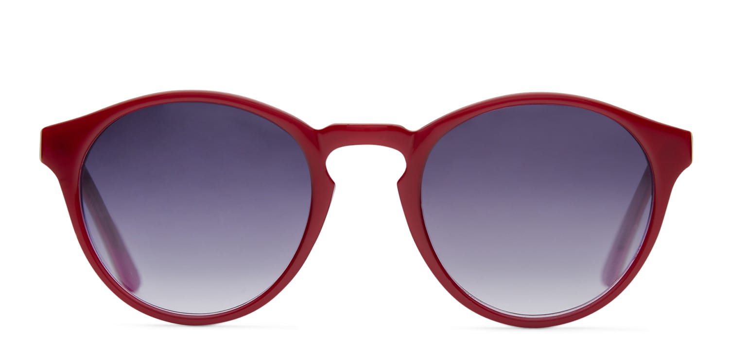 Ray Barry Red w/Purple NA glasses - Red / Purple - Frontal View