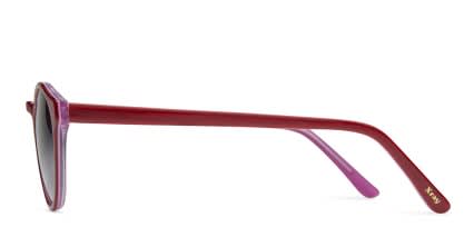 Ray Barry Red w/Purple NA glasses - Red / Purple - Side View