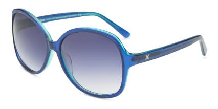 Ray Khloe Blue NA glasses - Blue - Angle View