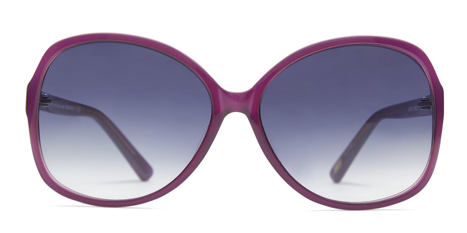 Ray Khloe Purple NA glasses - Purple - Frontal View
