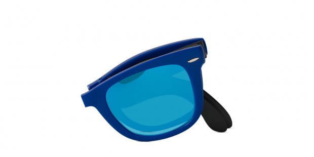 Ray Ban 4105 Folding Wayfarer Blue