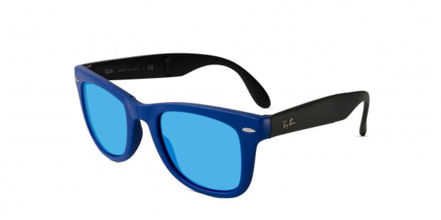 Ray Ban 4105 Folding Wayfarer Blue