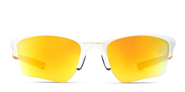 Oakley OO9154 Half Jacket 2.0 XL White w Orange Sunglasses