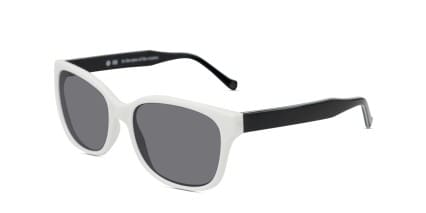 Muse M1035 White w/Black glasses - Black / White - Angle View