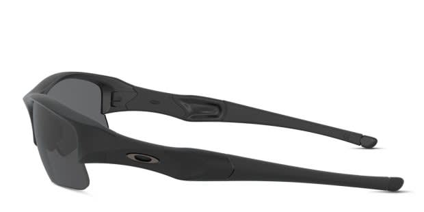 Oakley OO9009 Flak Jacket XlJ black frame with grey lenses. Lenses