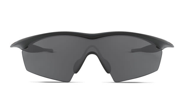 Oakley OO9060 M Frame Strike black frame with grey lenses. Lenses