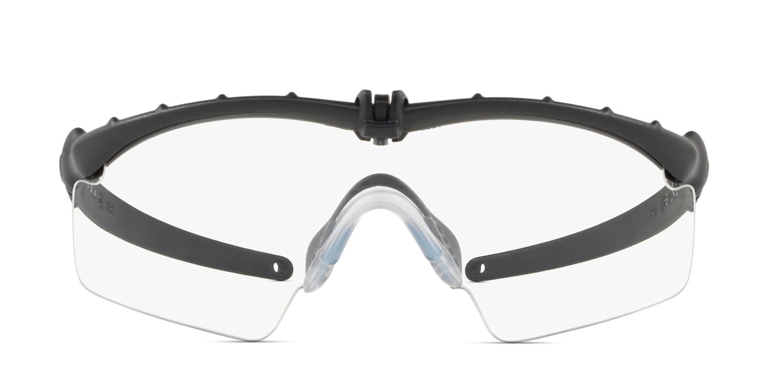 Oakley OO9146 Black glasses - Black / Clear - Frontal View