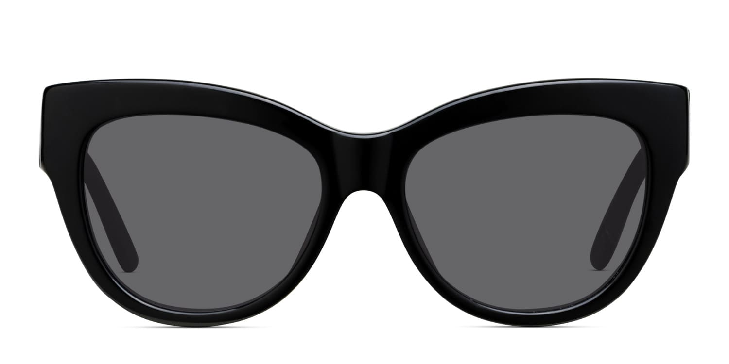 Amelia E. Berea Black glasses - Black - Frontal View