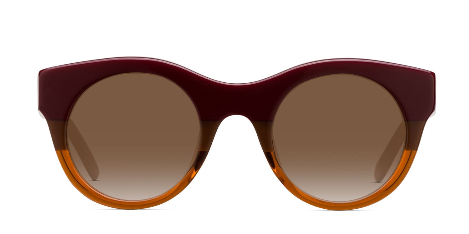 Muse M0726 Red w/Brown glasses - Brown / Red - Frontal View