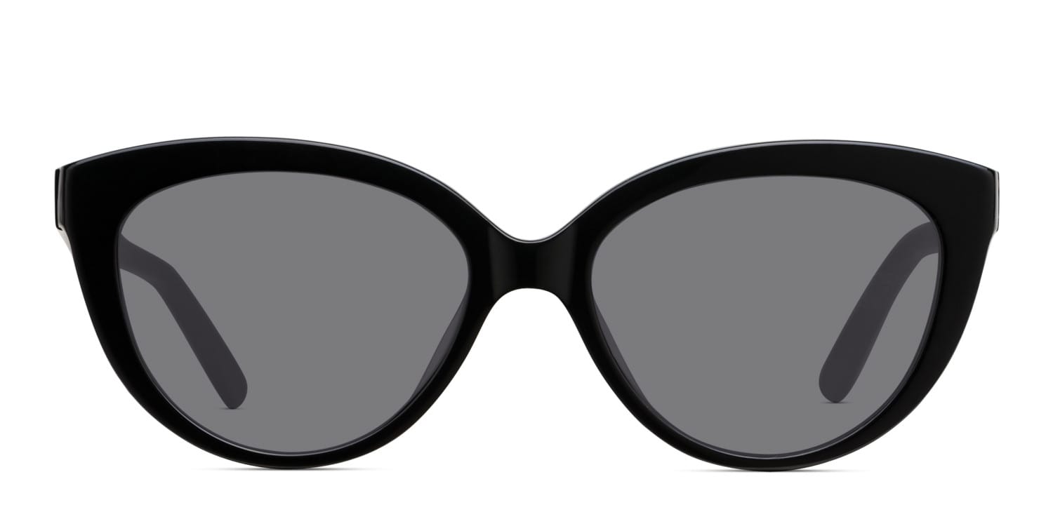 Amelia E. Covington Black glasses - Black - Frontal View