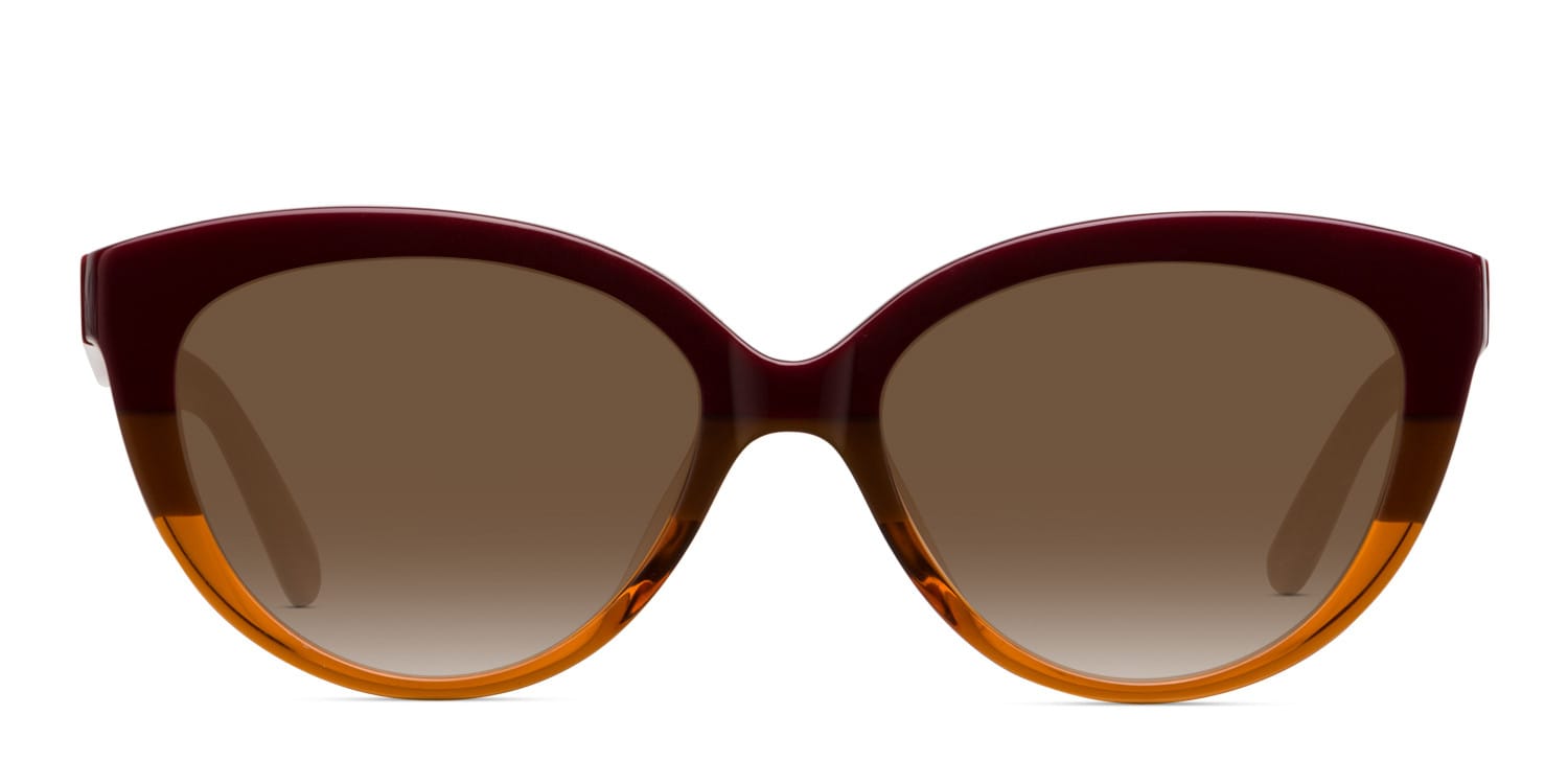 Amelia E. Covington Red w/Brown glasses - Brown / Red - Frontal View