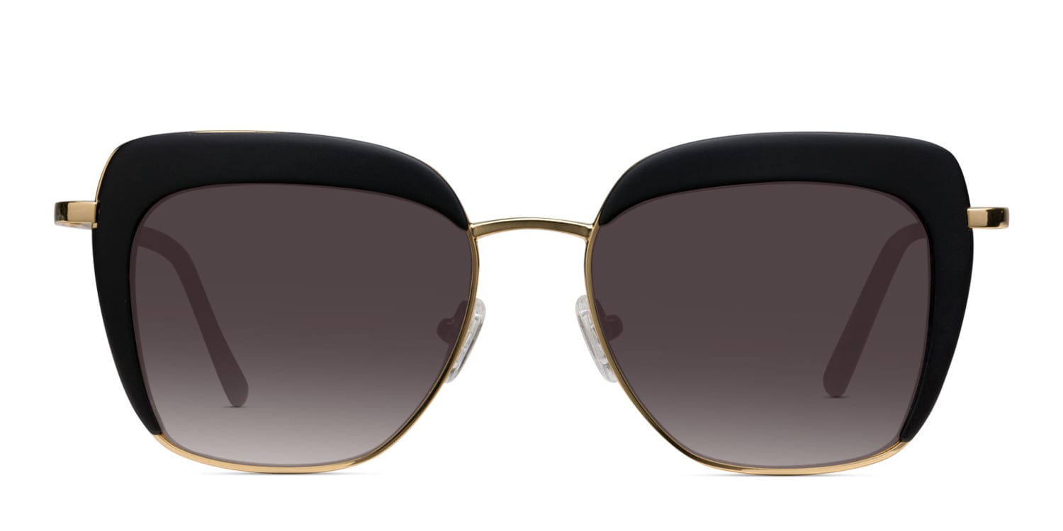 Amelia E. Loretto Black glasses - Black - Frontal View