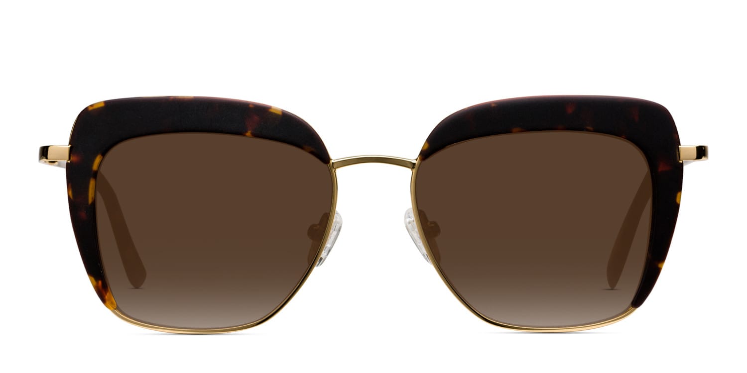 Amelia E. Loretto Tortoise w/Gold glasses - Tortoise / Gold - Frontal View