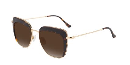Amelia E. Loretto Tortoise w/Gold glasses - Tortoise / Gold - Angle View