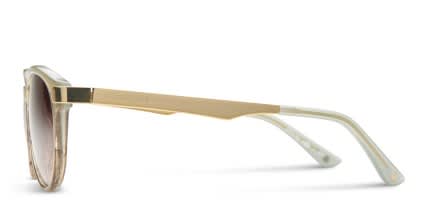 Ashbury Gray w/Gold glasses - Gray / Gold - Side View