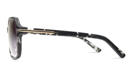 Belleview Black Glitter NA glasses - Black - Side View