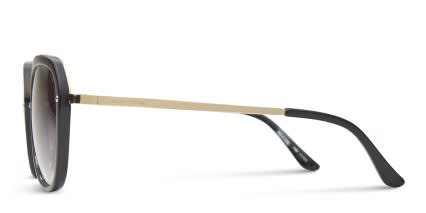Biscayne Black w/Gold glasses - Black / Gold - Side View