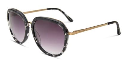 Biscayne Black Glitter glasses - Black - Angle View