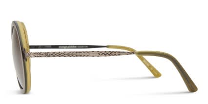 Monticello Green glasses - Green - Side View