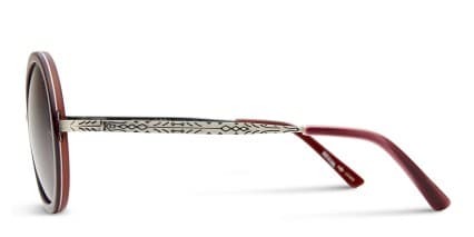 Monticello Red NA glasses - Red - Side View