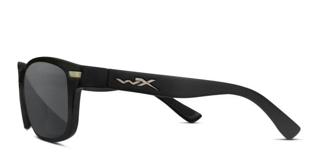 Wiley X Helix Matte Black Prescription Sunglasses - 50% Off Lenses