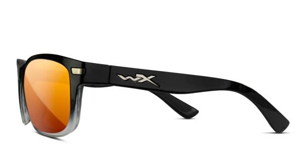 Wiley X Helix Black, Clear Prescription Sunglasses - 50% Off Lenses