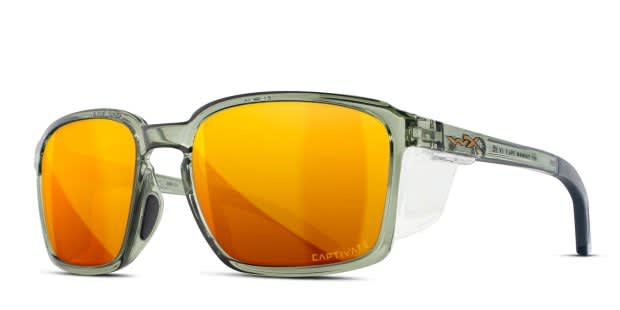 Wiley X Alfa Green, Clear Prescription Sunglasses - 50% Off Lenses