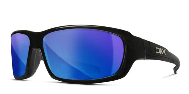 DVX Spoiler by Wiley X Shiny Black Sunglasses Online