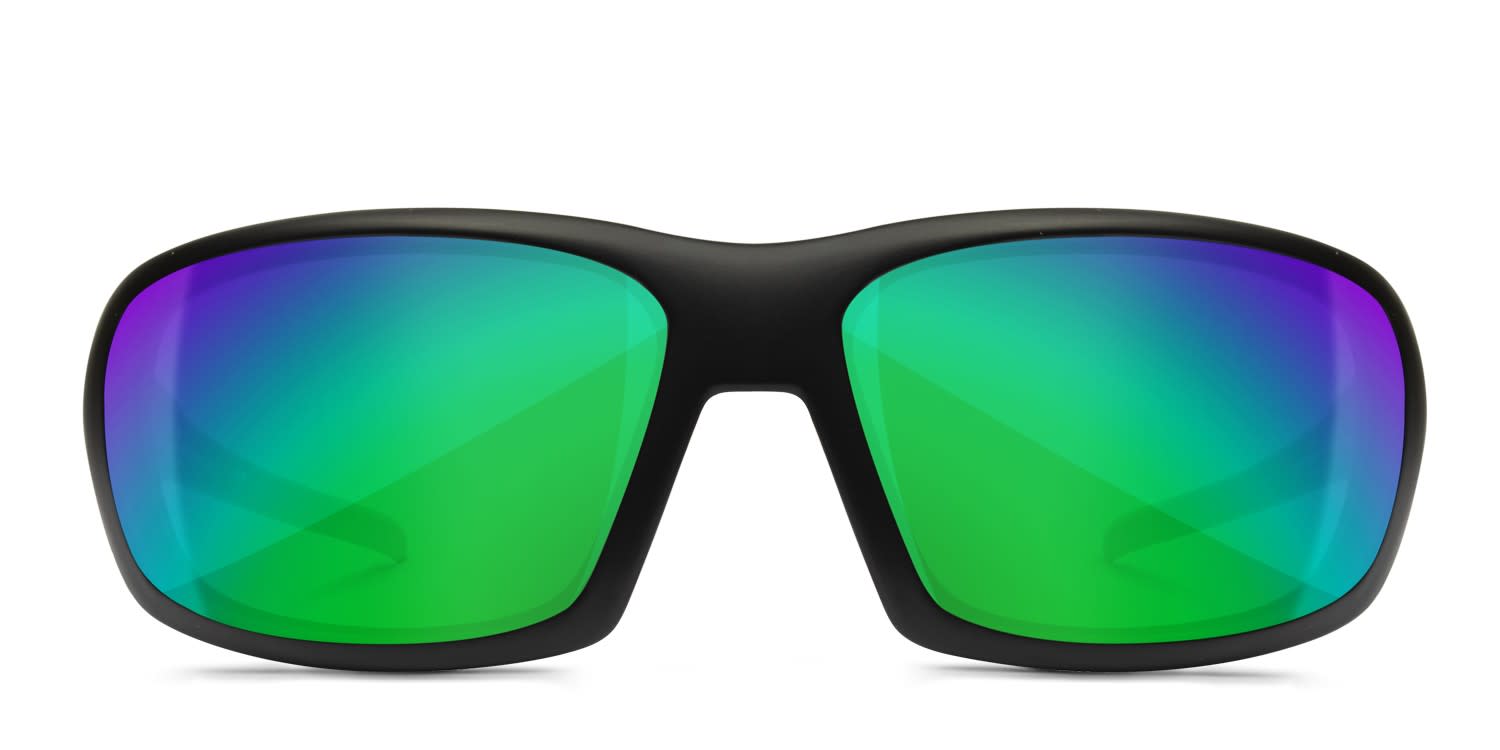 Costa Del Mar 06S9018 Rincon Shiny Black, Green Prescription