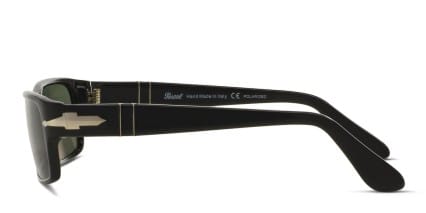 Persol PO2747S Black, Green glasses - Black / Green - Side View