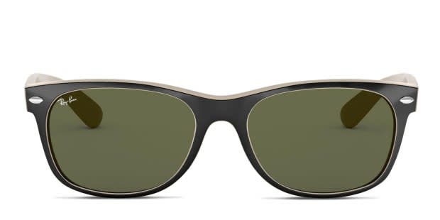 Ray-Ban 2132 New Wayfarer Black, Beige Prescription Sunglasses