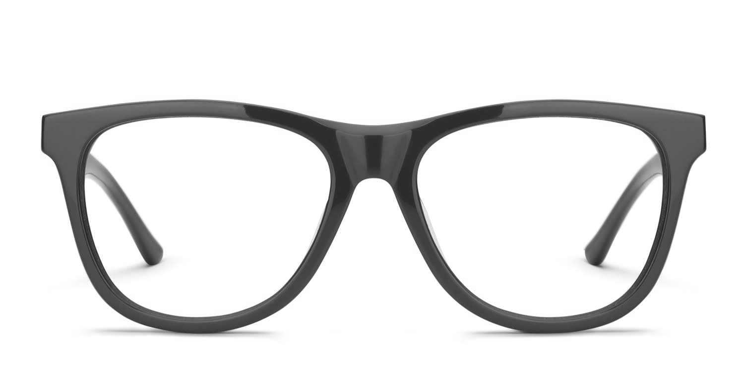 Smith Bowline Shiny Black glasses - Shiny Black - Frontal View