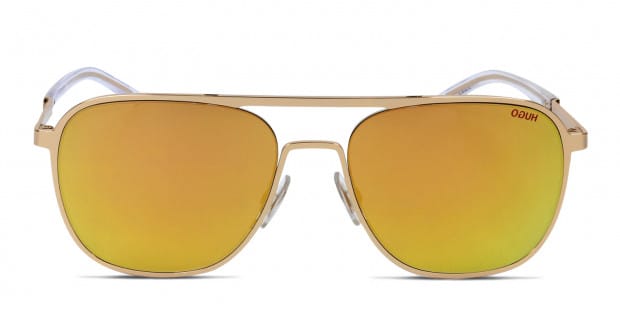 Hugo boss gold frame sunglasses discount