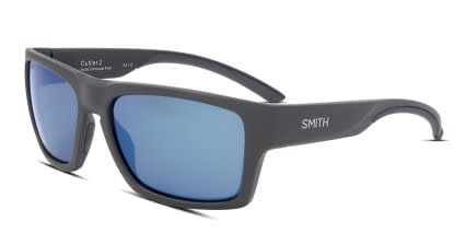 Smith Outlier 2 Gray, Blue glasses - Gray / Blue - Angle View
