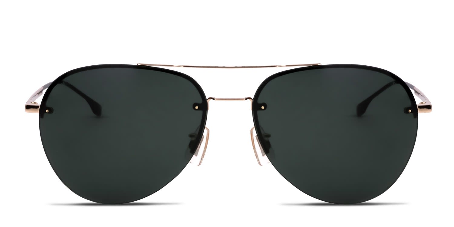 Hugo Boss 1066/F/S Gold, Green glasses - Gold / Green - Frontal View