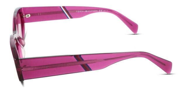 Tommy Hilfiger TH1659 S purple frame with green mirrored polarized