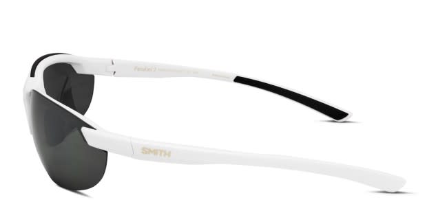 Smith Parallel 2 Polarized Sunglasses Platinum Mirror Matte White