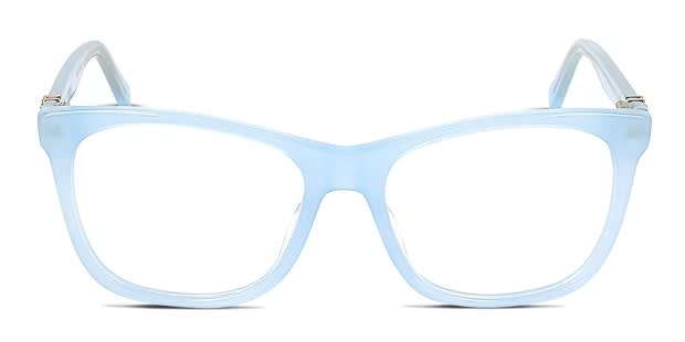 Moschino Love MOL520 Blue, Clear Eyeglasses | Includes FREE Rx Lenses