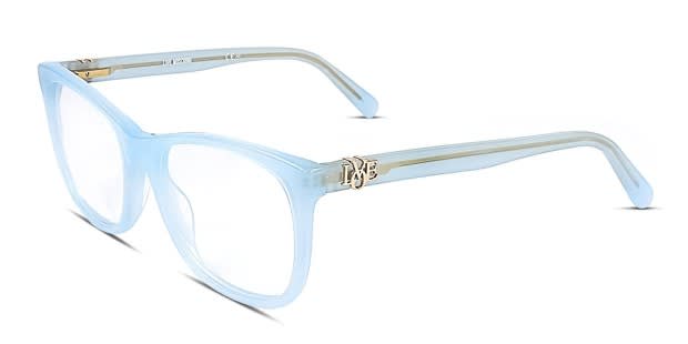 Moschino Love MOL520 Blue, Clear Eyeglasses | Includes FREE Rx Lenses