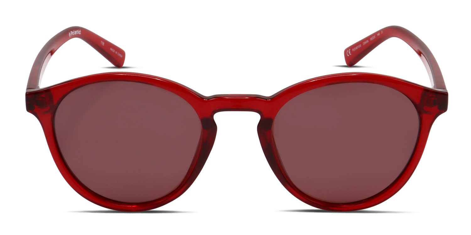 Polaroid PLD 6013/S red frame with red flash lenses. Lenses