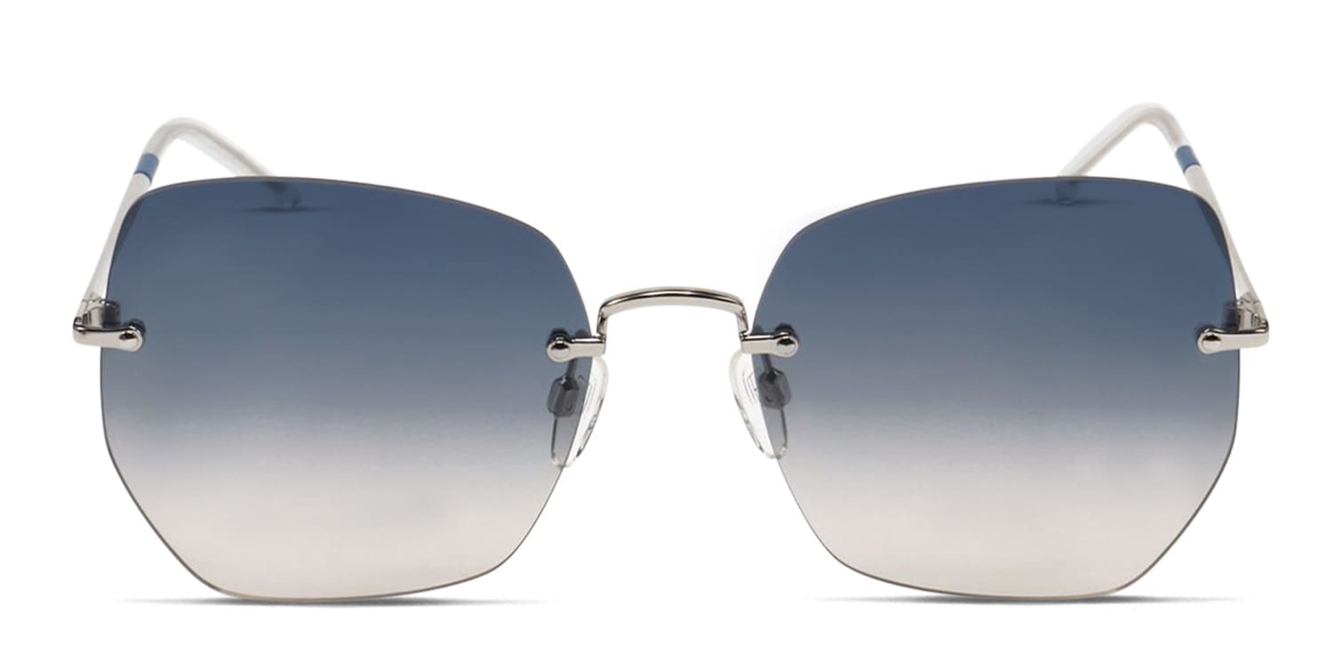Brille3788 アイボリー×ブルー　M Ottoto Hex Gold, Blue Prescription Sunglasses - 50% Off Lenses