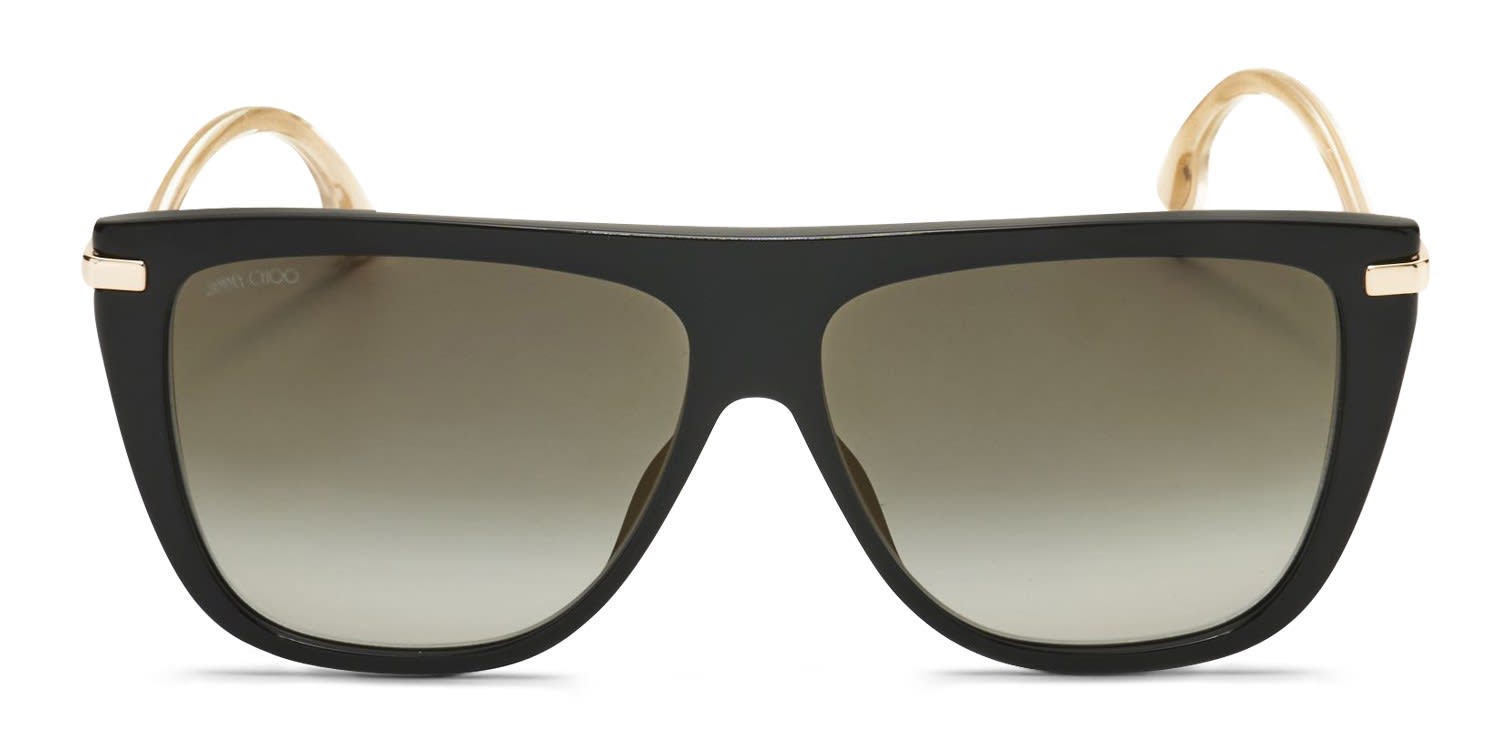 Jimmy Choo SUVI/S Black glasses - Black - Frontal View