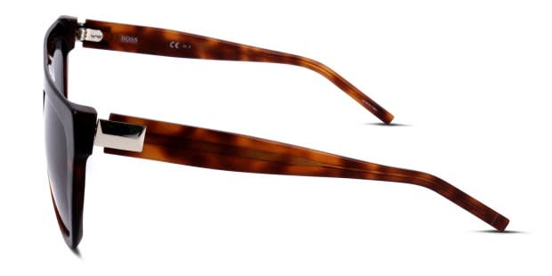 BOSS Sunglasses Women\'s Tortoiseshell Brown Square Frame UV Protection Hugo Boss 1153/S tortoise frame with gradient smoke lenses  main image 2