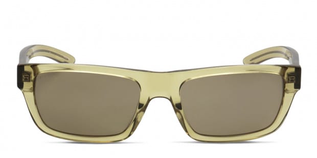 Smith Optics Crossfade clear beige frame with brown lenses. Lenses provide 100 UV protection